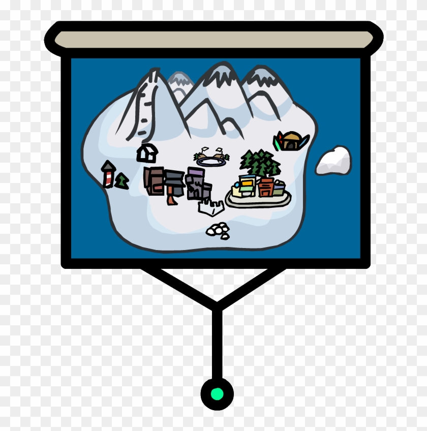Scroll Down Png - Club Penguin Map Furniture Clipart
