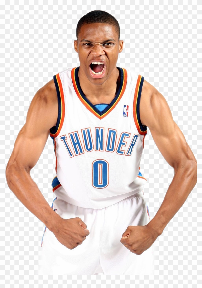 Nba Sticker - Russell Westbrook Full Body Clipart