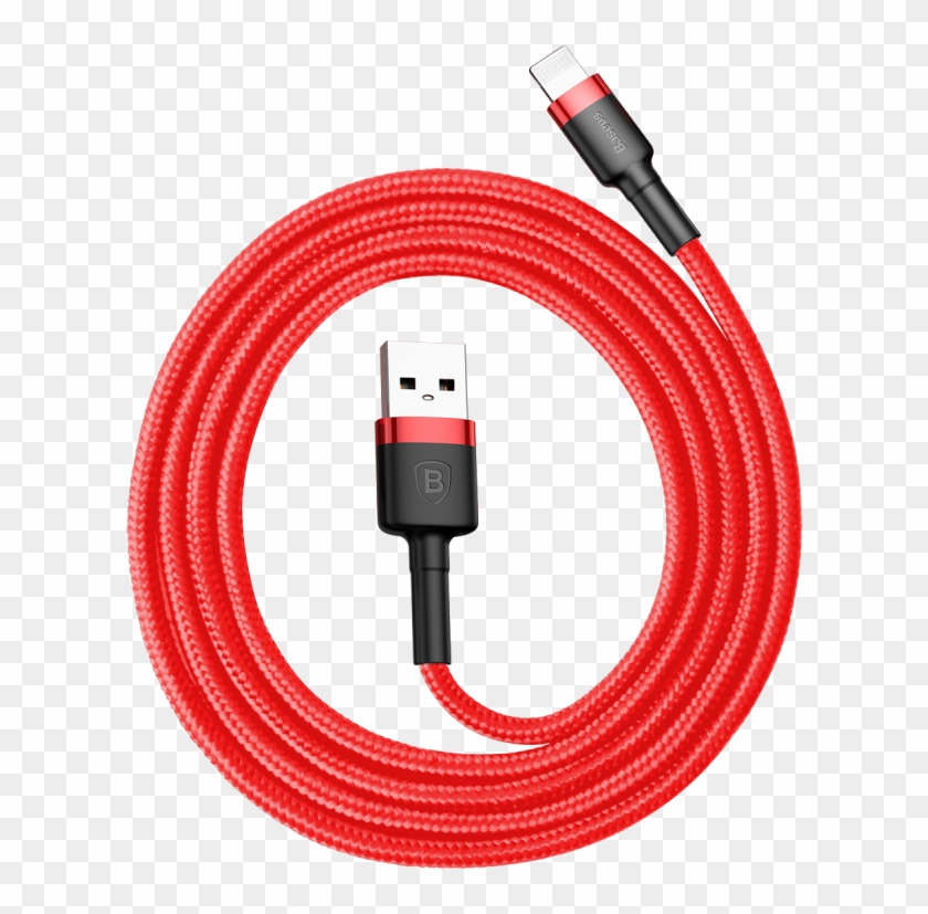 Iphone Charger Cable Mfi Certified Lightning To Usb - 1m Red Baseus Cafule Type C Clipart