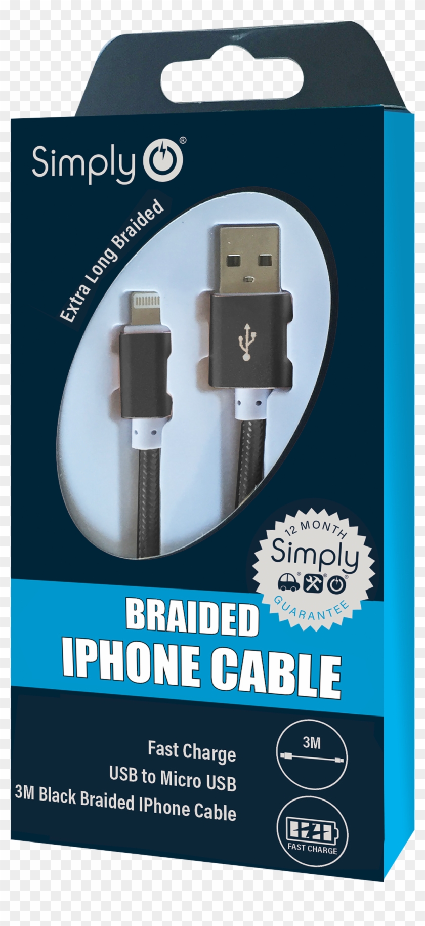 Braided Iphone Cable - Braid Clipart #5900969