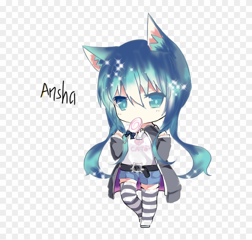 Kawaii Neko - Cartoon Clipart