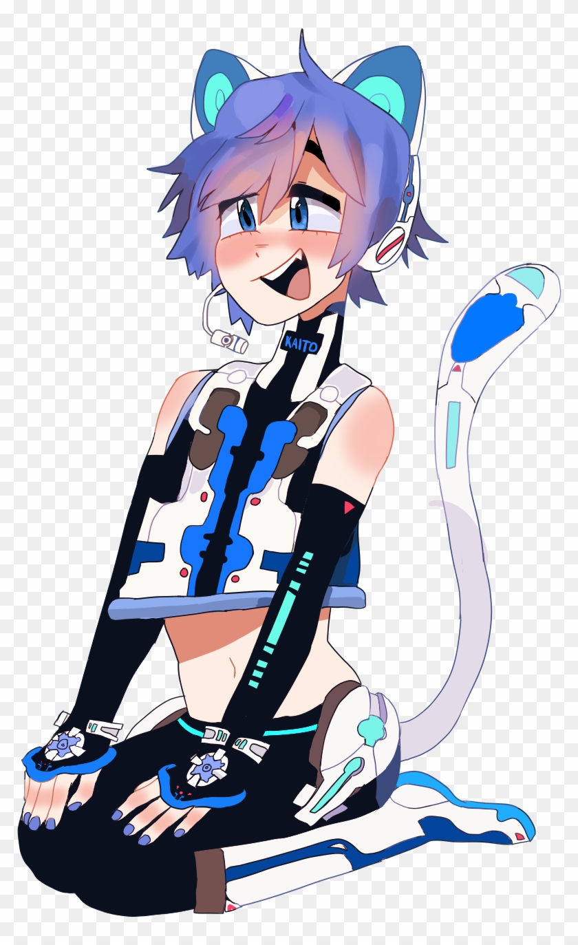 Cyberneko Kaito - Cartoon Clipart #5901143