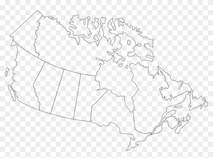 Map Of Canada Clipart - Png Download #5901786