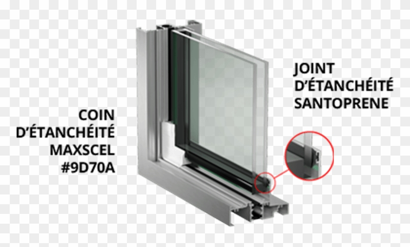Advantages Of Maxseal Glazing Stops - Parclose Fenetre Clipart
