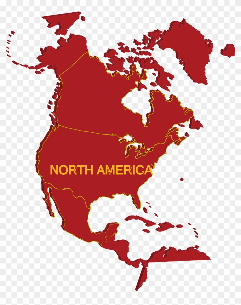 North America Continent Clipart - Png Download