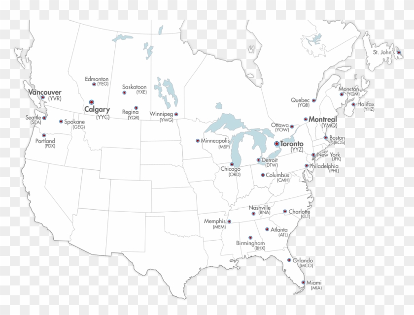 Map Of Canada And Usa - Greater United States Of America Clipart