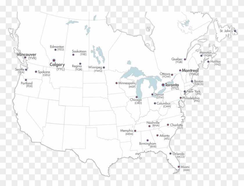 Map Of Canada And Usa - Greater United States Of America Clipart #5902414