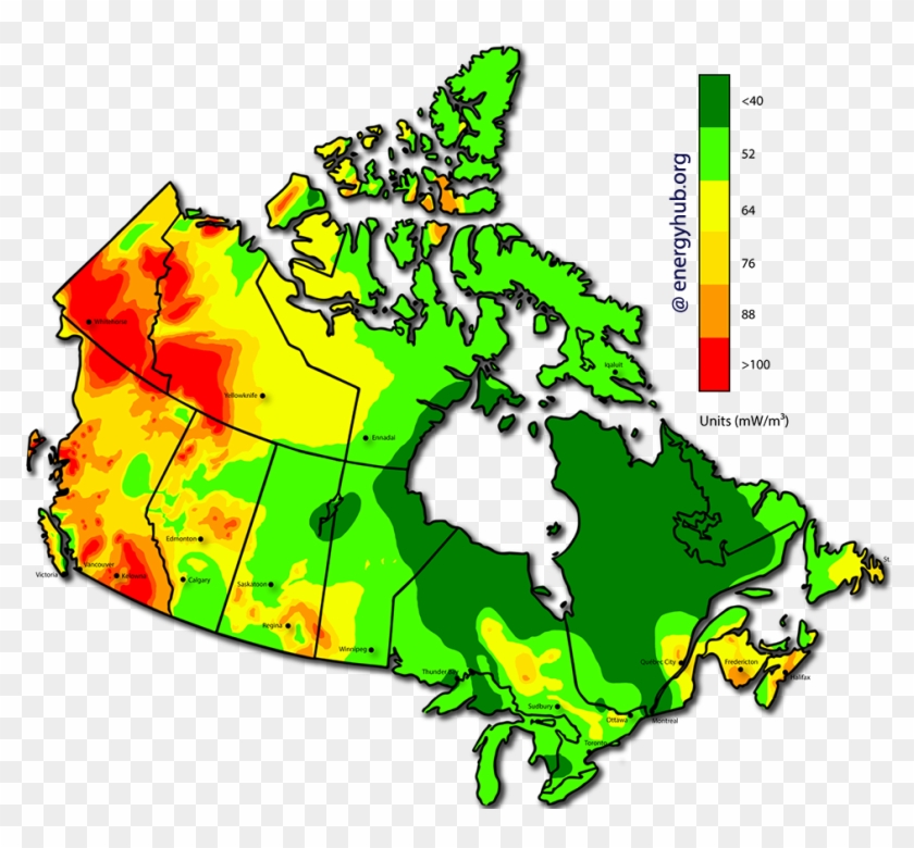 Geothermal Power Map Canada - Geothermal Energy Used In Canada Clipart