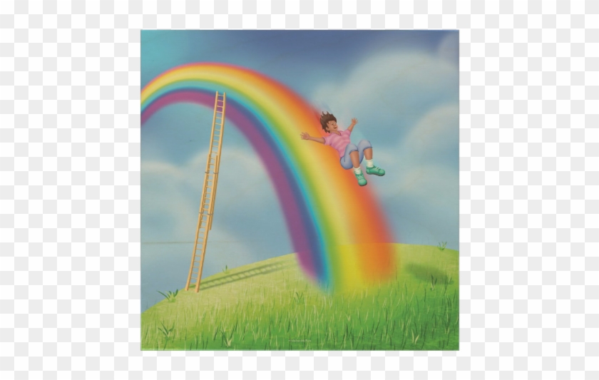 Rainbow Slide Wood Art - Rainbow Clipart #5902554