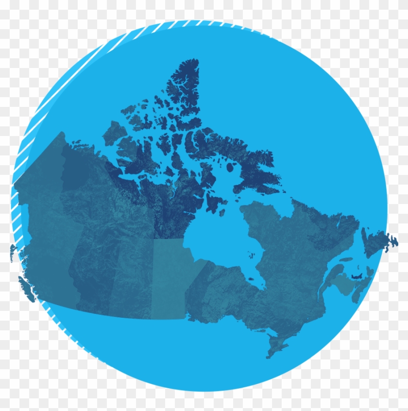 Canada Map Circle - Map Of Canada Ww1 Clipart #5902953