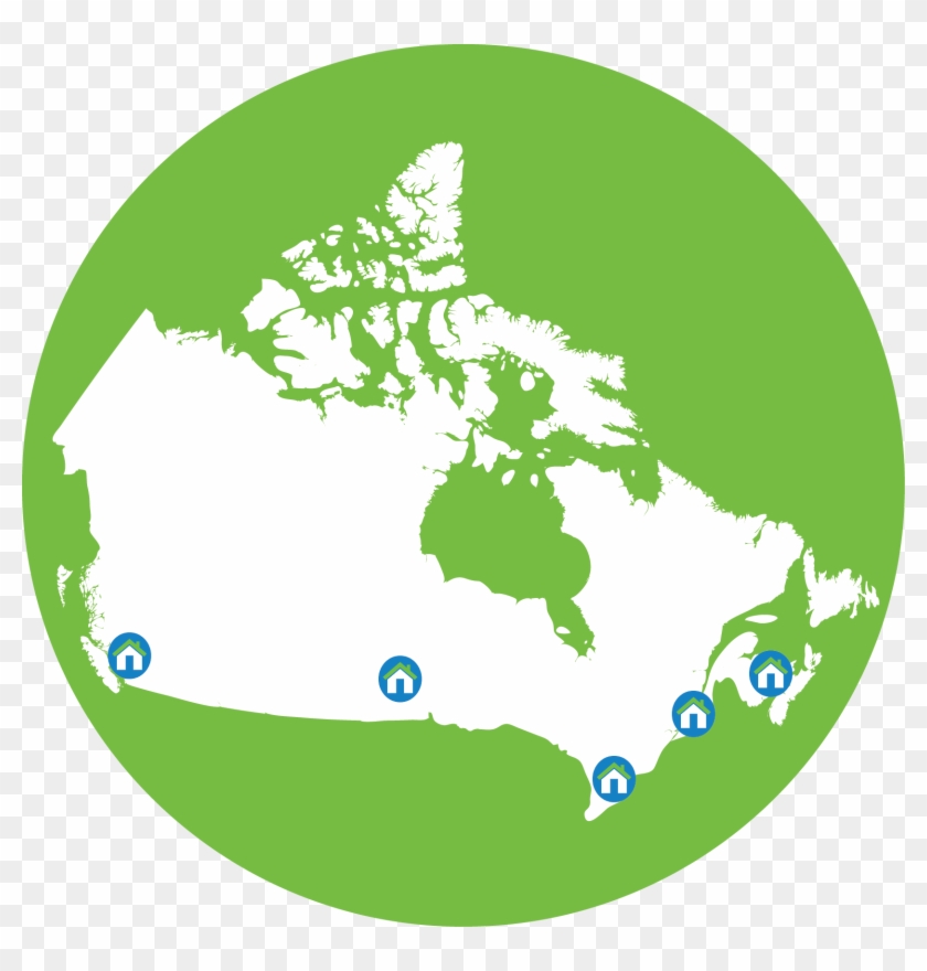 At Home Canada Map - Much Land Canadians Would Take If They Lived In The Clipart #5903269