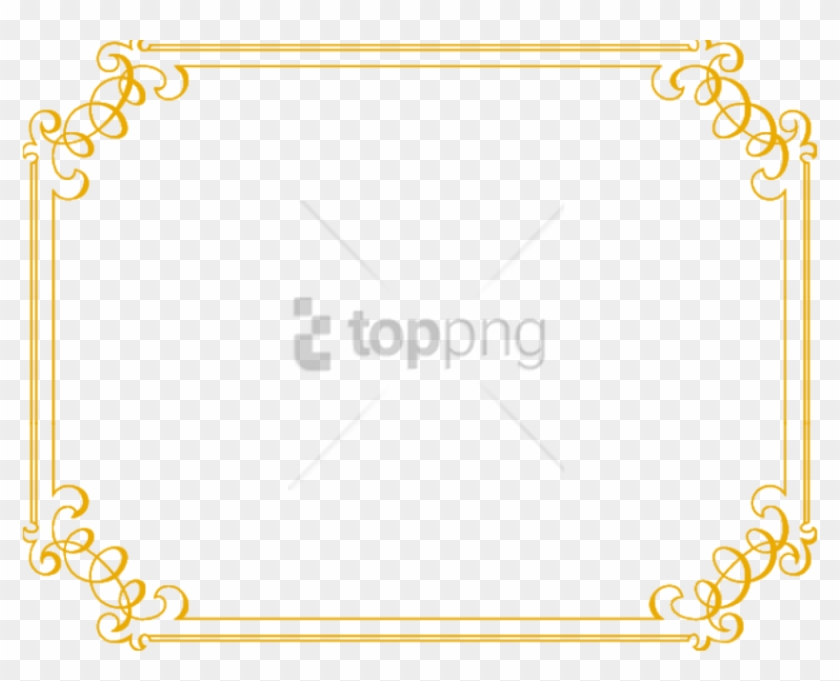 Free Png Gold Wedding Borders Png Png Image With Transparent - Fancy Border Transparent Background Clipart #5903996