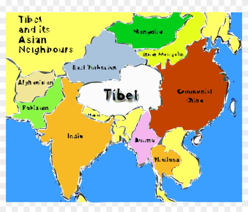 This Free Icons Png Design Of Tibet Map - Tibet Haritası Clipart #5904045