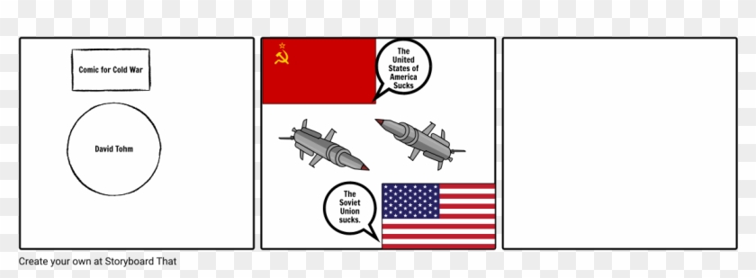 Comic Of Cold War - Flag Of The United States Clipart