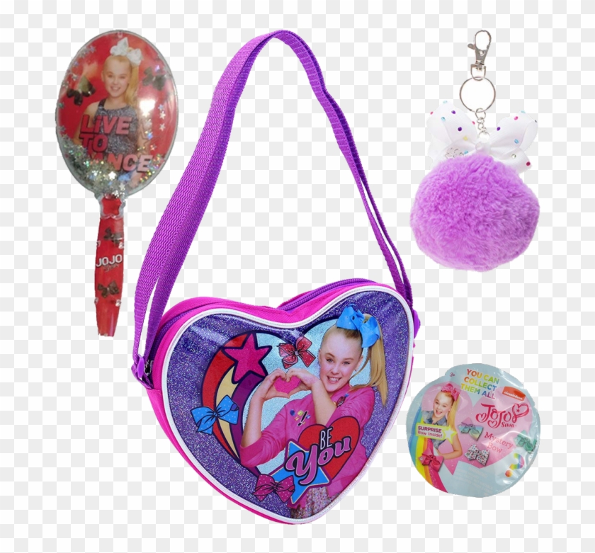Jojo Siwa Bag, Bow, Brush, And Key Chain 4 Pc Gift - Handbag Clipart