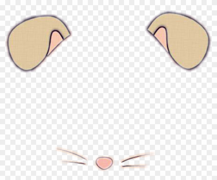 Snapchat Dog Png Transparent Background - Snapchat Mouse Filter Png Clipart
