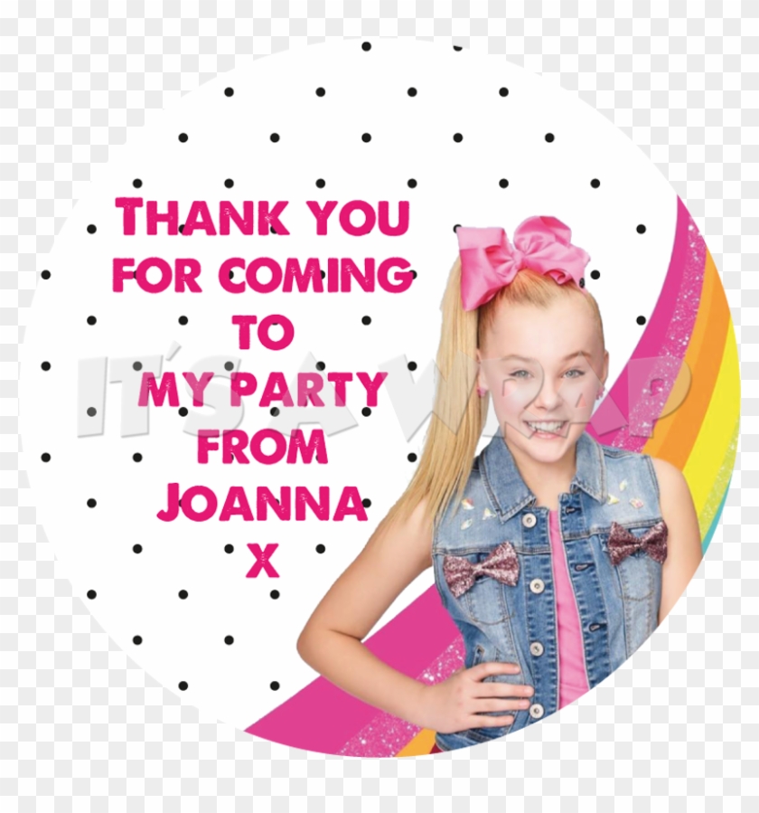 Jojo Siwa Sweet Cone Stickers - Jojo Siwa Thank You Tags Clipart