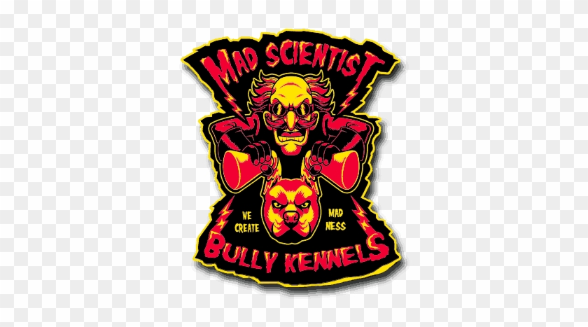 Mad Scientist Bully Kennels - Graphic Design Clipart