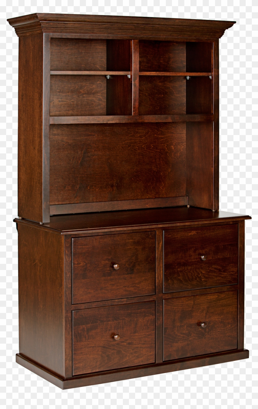 Traditional Hutch For 4 Drawer Lateral File Cabinet - Hutch Clipart