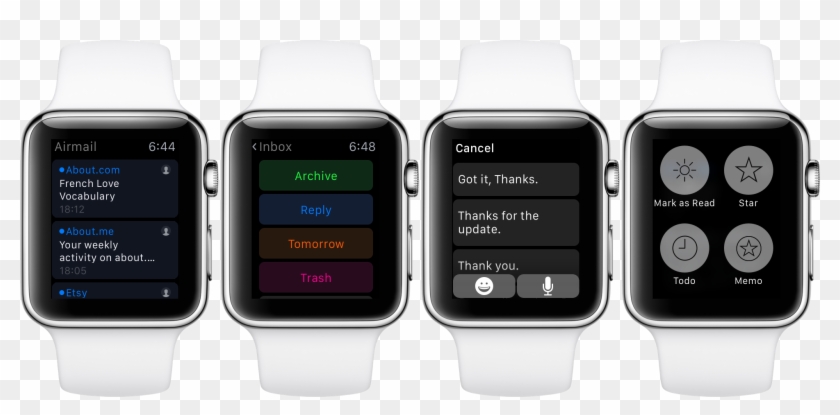 Airmail Could Be The Best Email Client For Apple Watch - Apple Watch Alarm Clipart #5904878