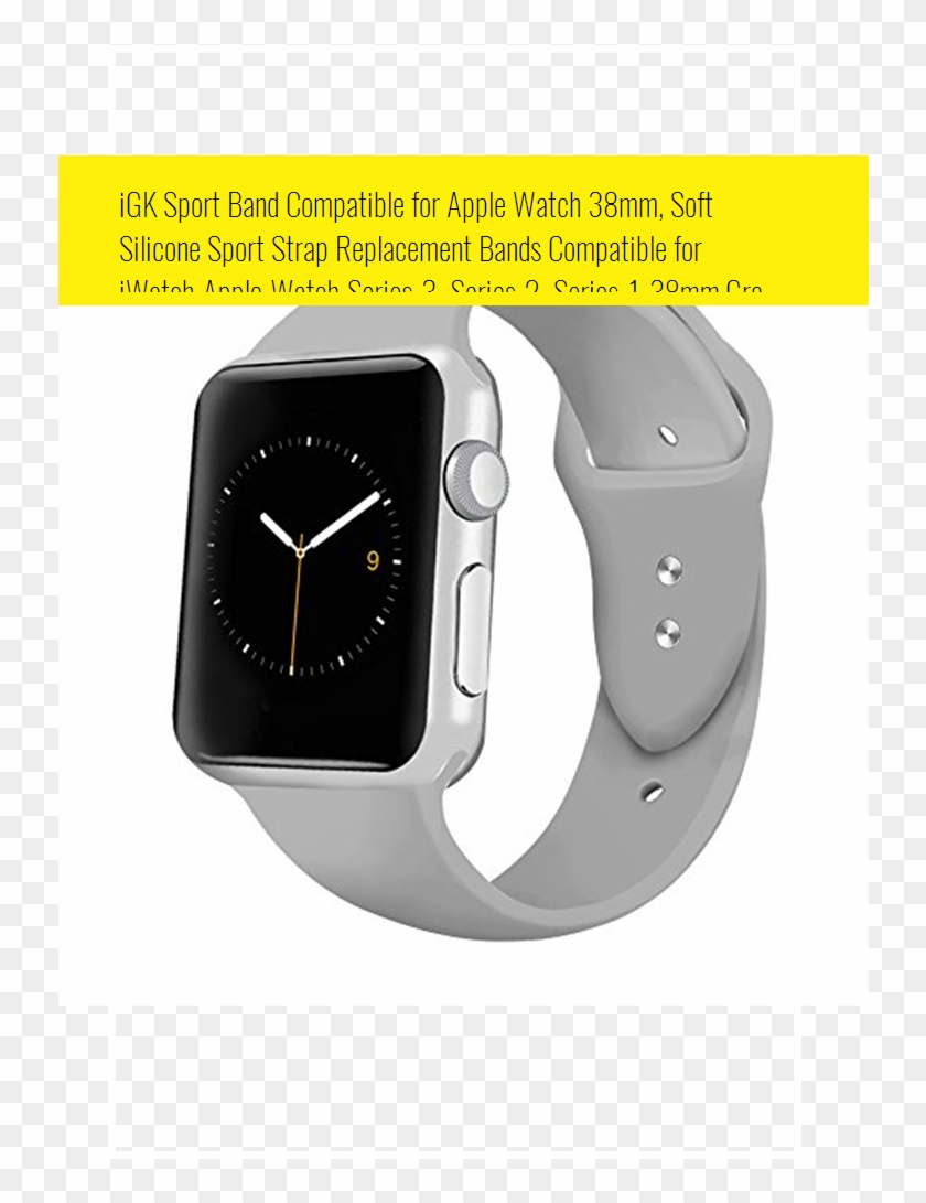Igk Sport Band Compatible For Apple Watch 38mm, Soft - Analog Watch Clipart