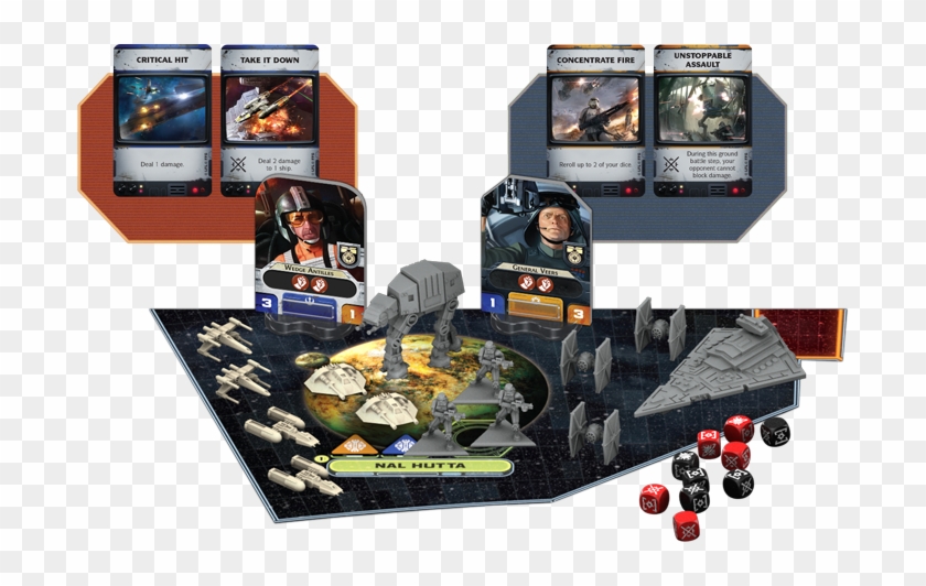 Epic Battle Diagram - Star Wars Rebellion Board Game Heroes Clipart