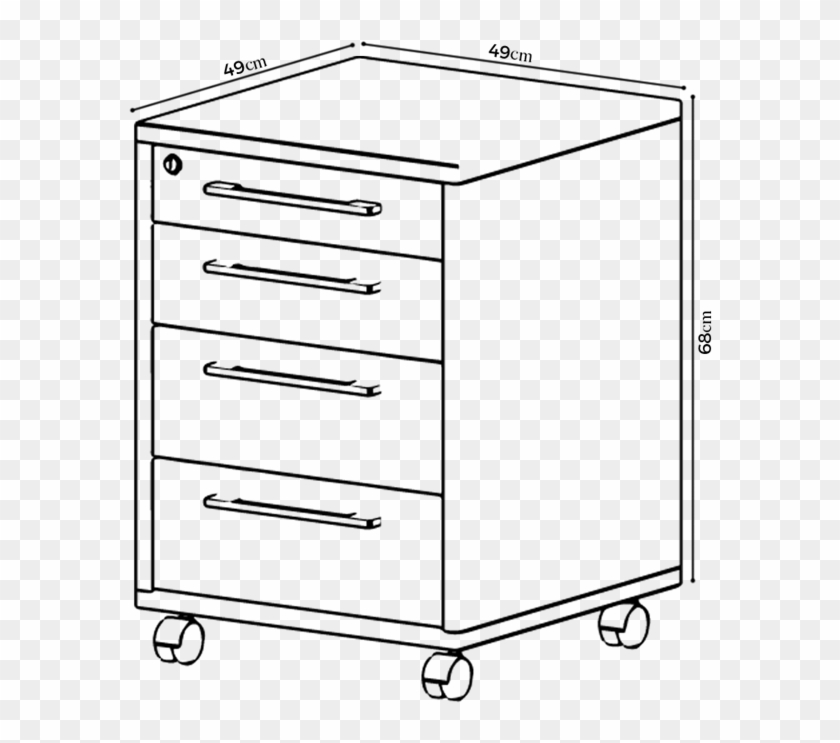 Jpg Black And White Harmony Light Corner Desk Pack - Chest Of Drawers Clipart