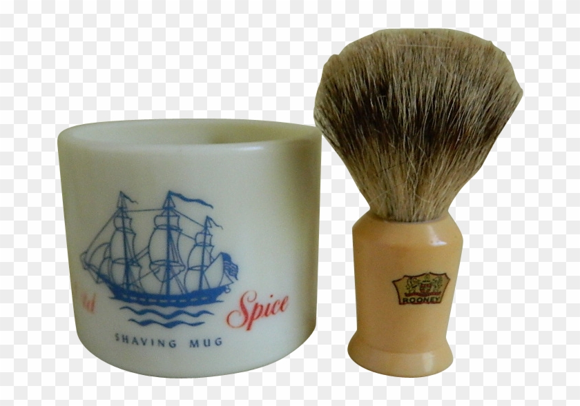 Old Spice Shaving Mug - Shave Brush Clipart #5907286