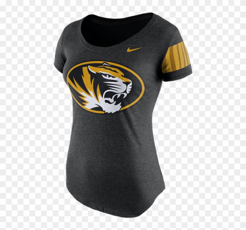 Nike Missouri Tigers Womens Black Dna Tee Scoop T-shirt, - Active Shirt Clipart #5907413