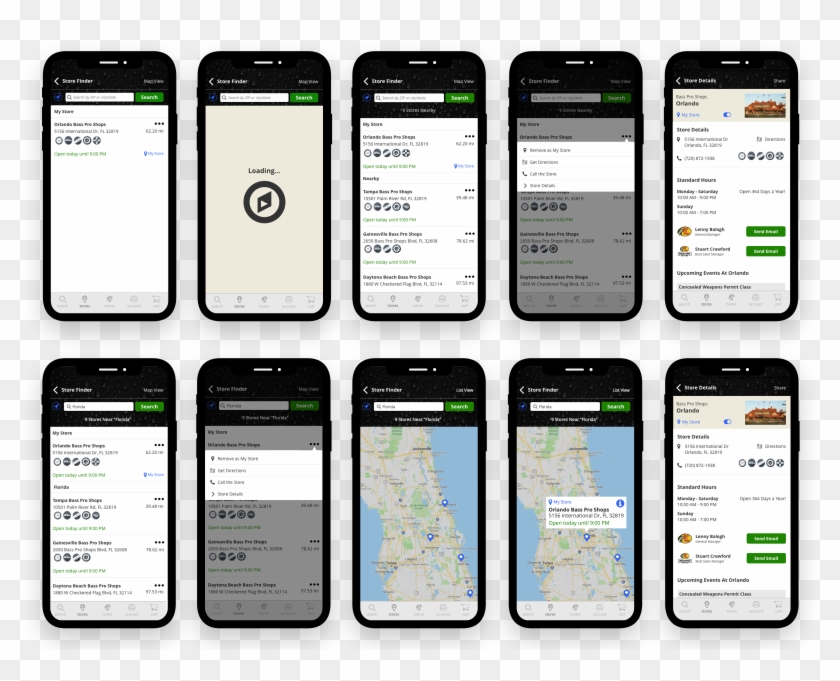 Store Finder Screens - Iphone Clipart