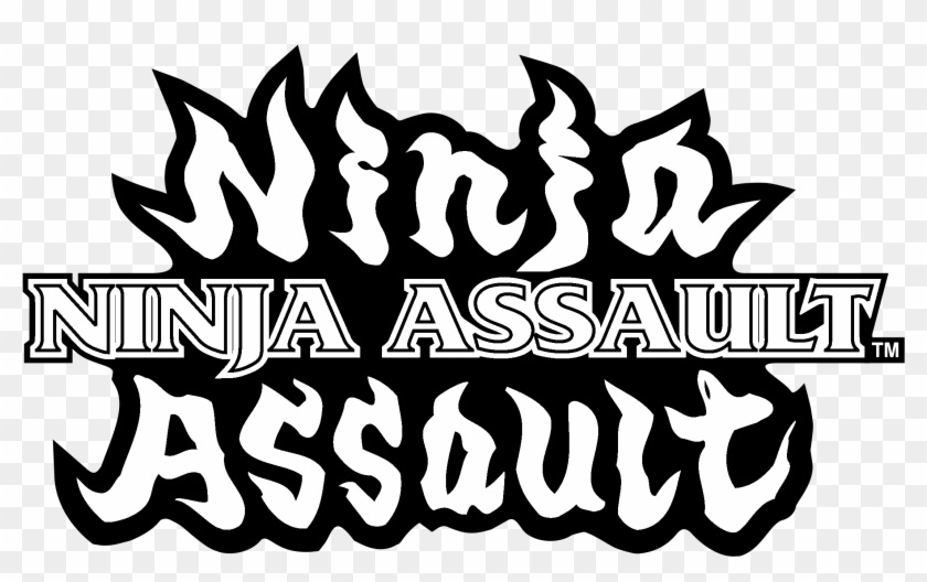 Ninja Assault Logo Black And White - Ninja Clipart #5907778