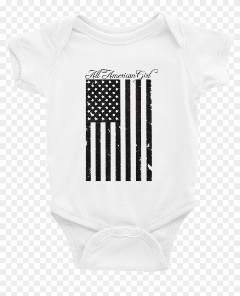 All American Girl Infant Bodysuit - Monochrome Clipart #5907997