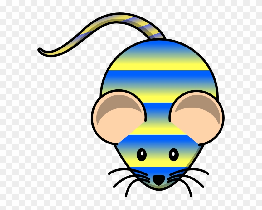 Striped Mouse Svg Clip Arts 600 X 592 Px - Clip Art Mouse - Png Download