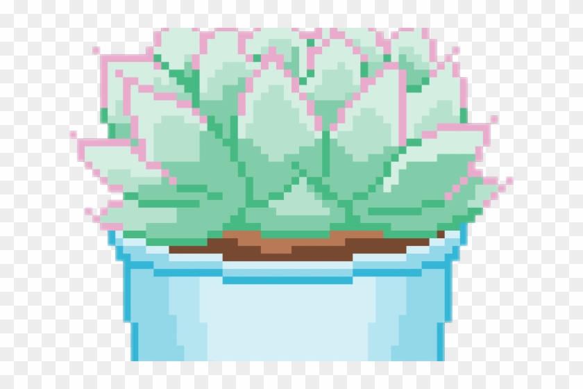 Flower Clipart Aesthetic - Pixel Plant Png Transparent Png #5909179
