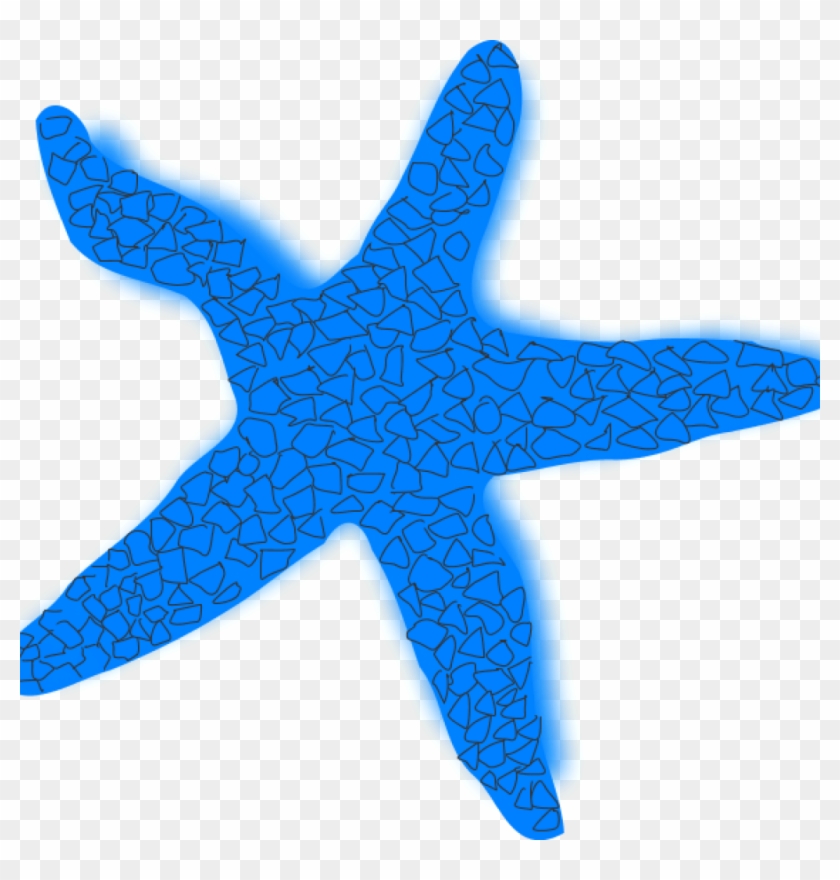 Hatenylo Com Blue Clip Art Panda Free Ⓒ - Blue Starfish Clipart - Png Download #5909180