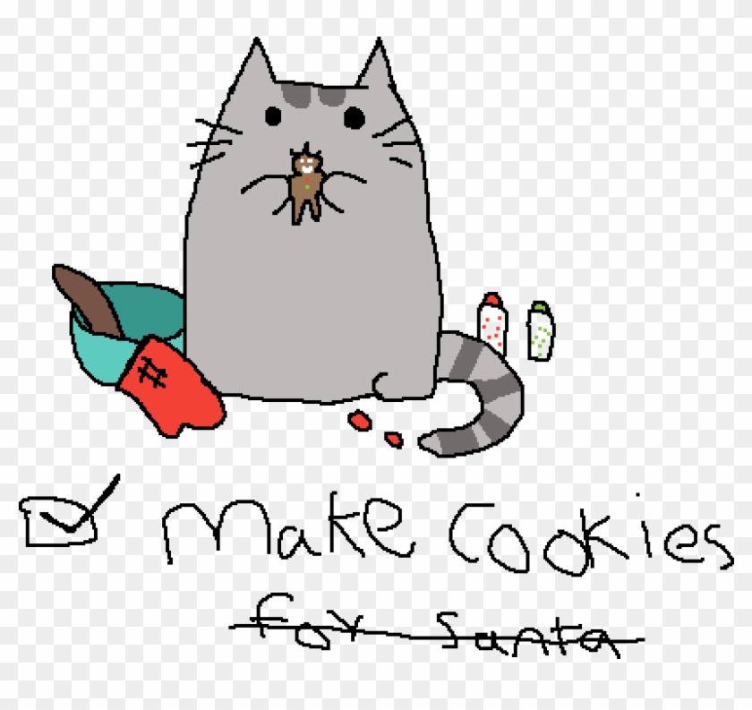 X-mas Pusheen Cat - Cartoon Clipart