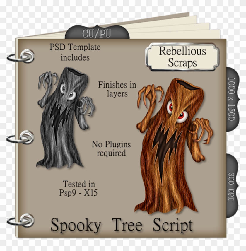 Spooky Tree - Psp9 Scripts Bomb Clipart #5909406