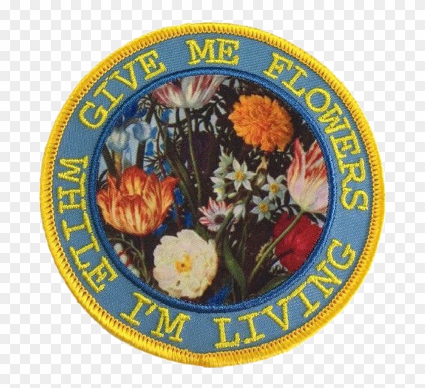 Flower Aesthetic Patch Png - Label Clipart #5909725