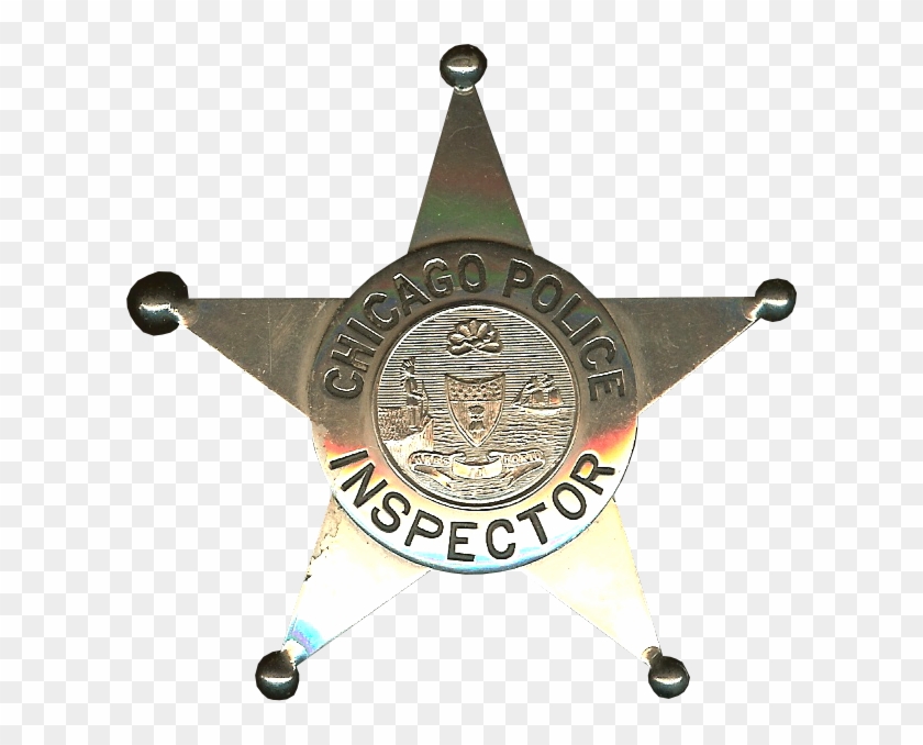 Chicago Police Department Badges - Inspector Star Clipart
