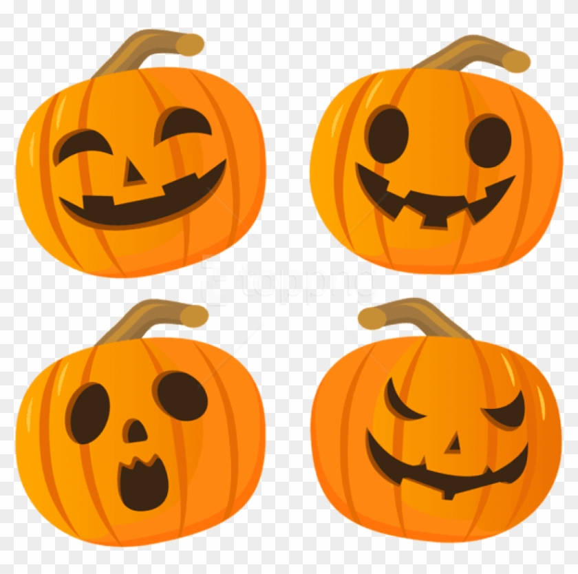 Free Png Download Halloween Pumpkin Set Png Images - Jack-o'-lantern Clipart #5910379