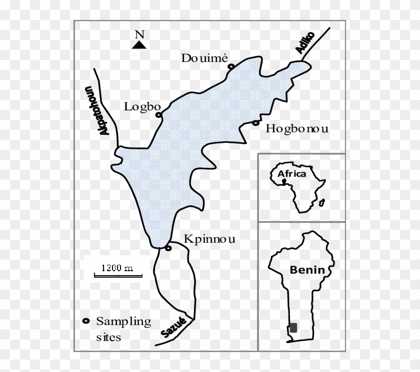 Sampling Stations At Lake Toho - Map Clipart #5910474