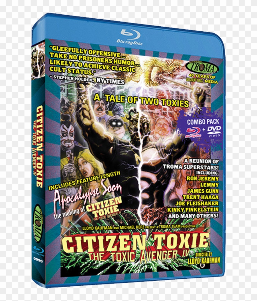 The Toxic Avenger Iv 2 Disc Combo [bluray And Dvd] - Citizen Toxie Clipart