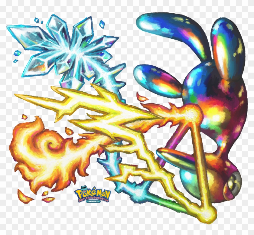 Porygon2 Used Tri Attack By Cortoony Clipart #5911083