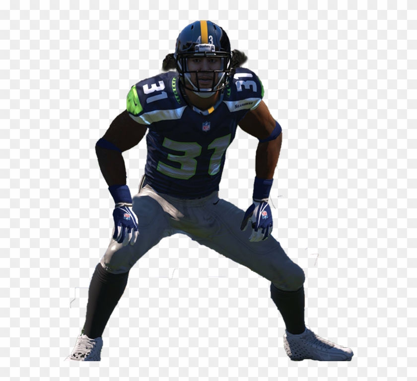 Kam Chancellor Flexing Clipart