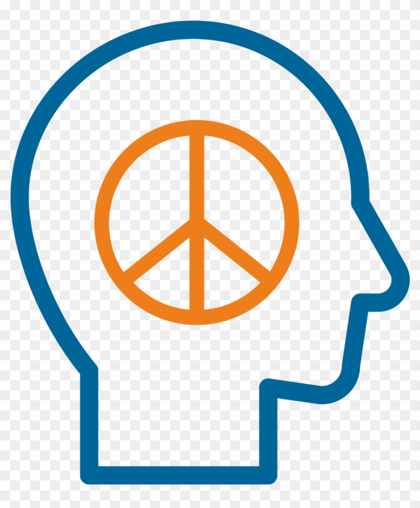 Peace Of Mind - Peace Heart Sign Clipart