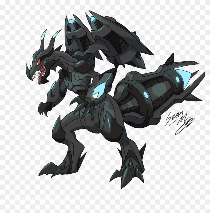 Reshiram And Zekrom X Kyurem Clipart