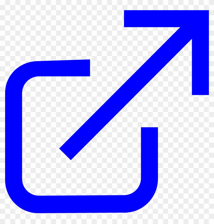 External Link Icon - External Link Icon Blue Clipart #5911667