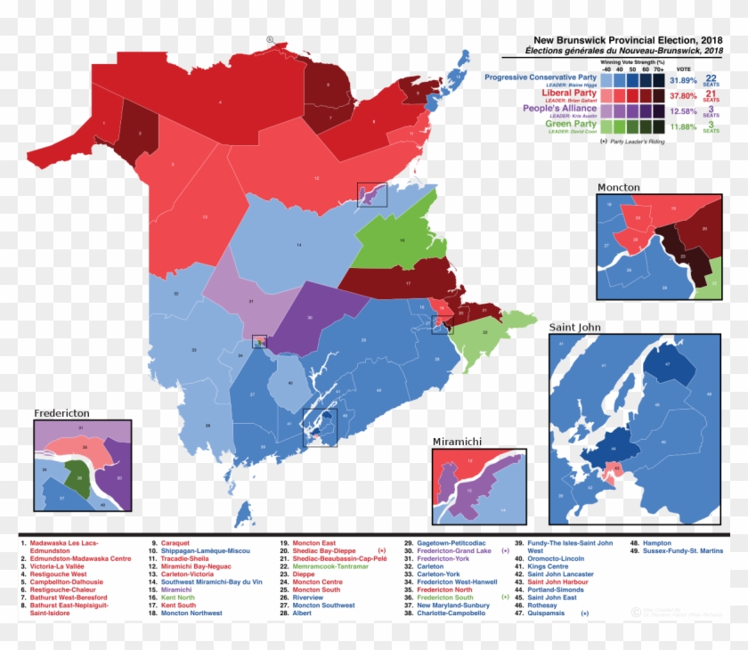 Download New Brunswick Election Map Clipart Png Download PikPng