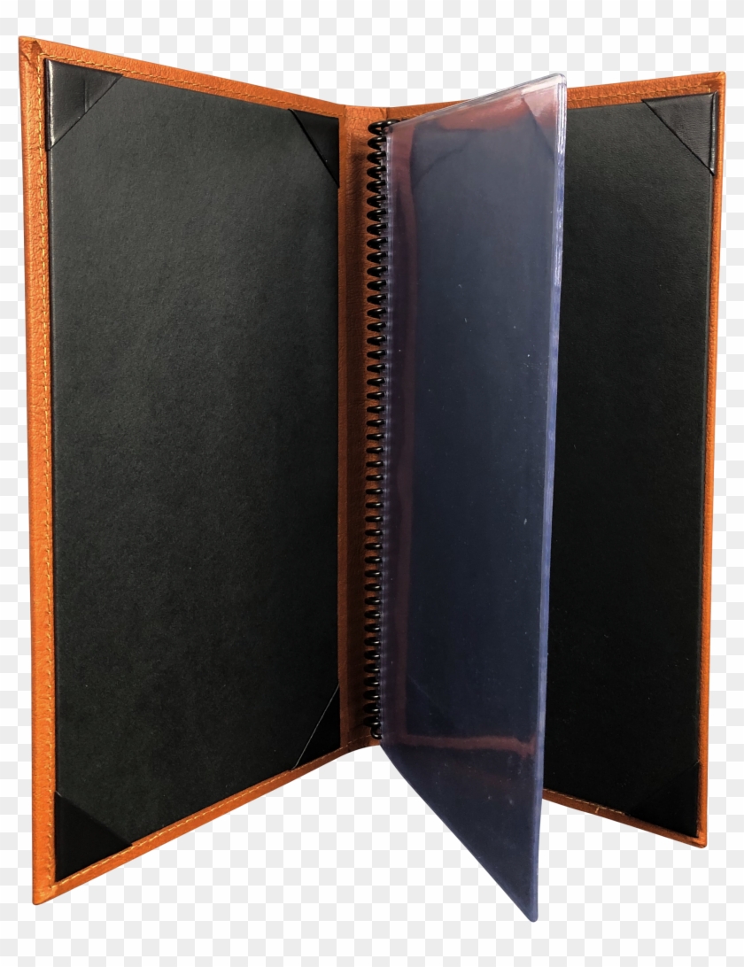 Coil Bound Menu - Wallet Clipart