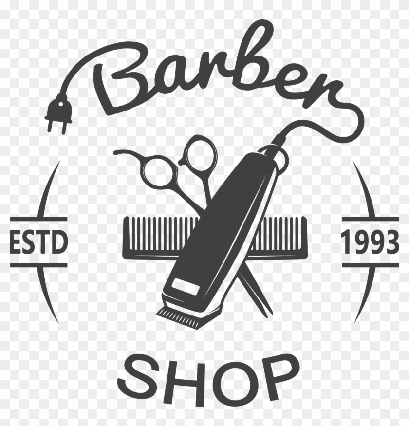 Clip Royalty Free Library Clippers Vector Hairdressing - Vector Barber Shop Logo - Png Download #5913734
